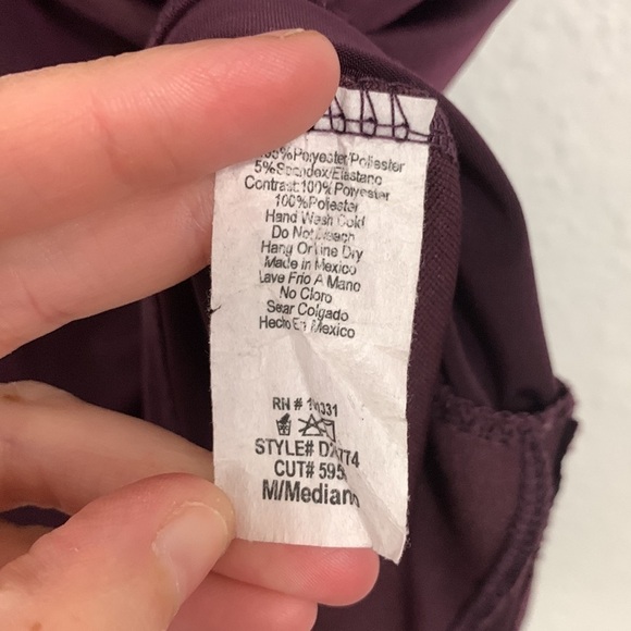 Charlotte Russe Plum Purple Fitted Asymmetrical Halter Mini Dress Size M - Picture 8 of 8